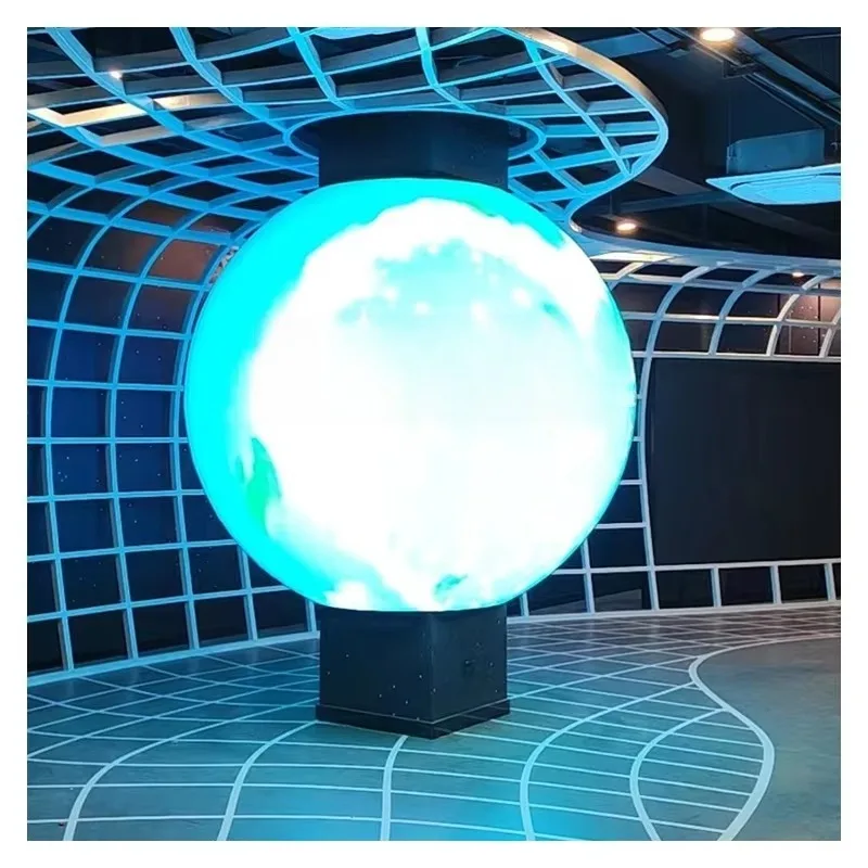 Фото Многодиаметровый 360-градусный °   Сферический LED-экран P2.5 с индивидуальной панелью для внутреннего и наружного коммерческого использования, декоративное оформление для помещений и улицы №3