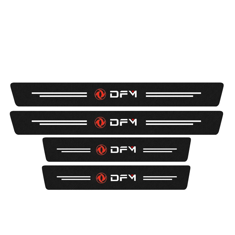 

4 шт., кожаные наклейки на пороги автомобиля Dongfeng DFM AX7 H30 S30 DFSK SX5 SX6 AX4 P11