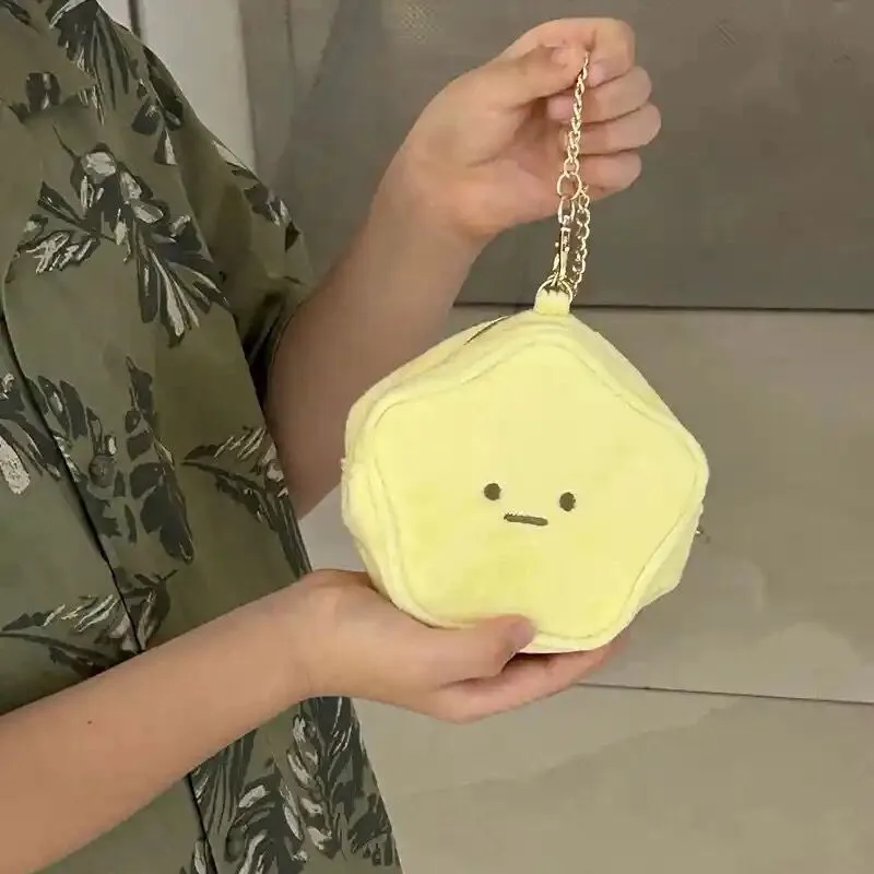 Sumikko Gurashi Star плюшевый симпатичный кошелек для монет сумка брелок прозрачная мини
