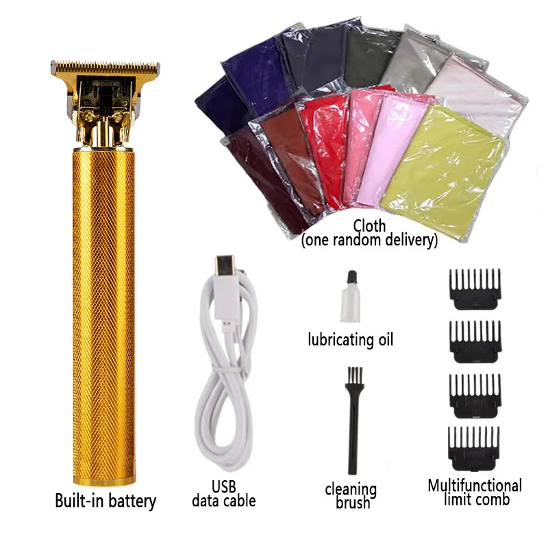 

T9 Hair Clipper Set to Send Around Cloth Retro Engraving Oil Head Seat Trimmer