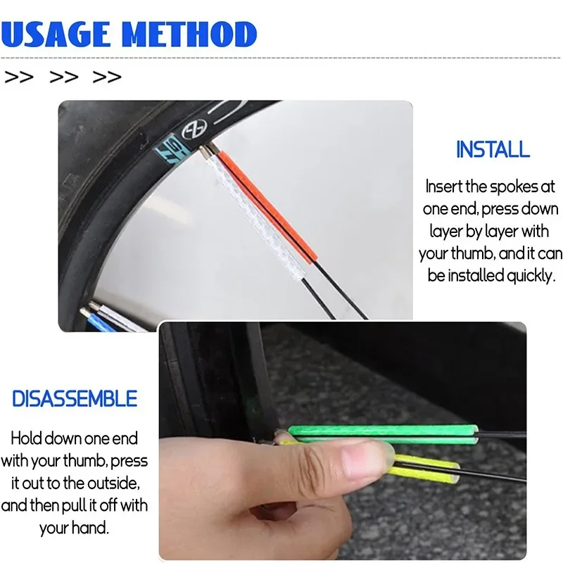12 шт. светоотражатель для велосипедных колес