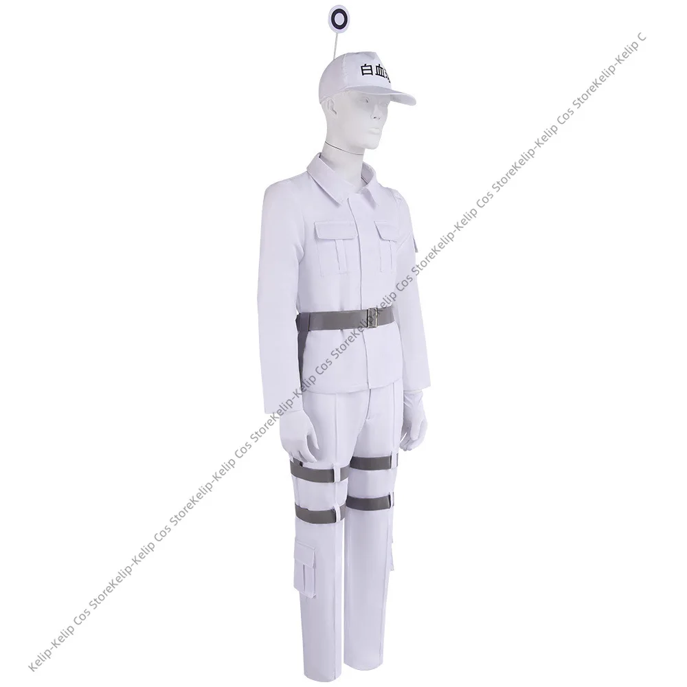 Фото LQAnime Cells At Work White Blood Cell Red Blood Cell Косплей Костюм Мужская Униформа Костюм Женское Пальто Шорты Костюм на Хэллоуин №4