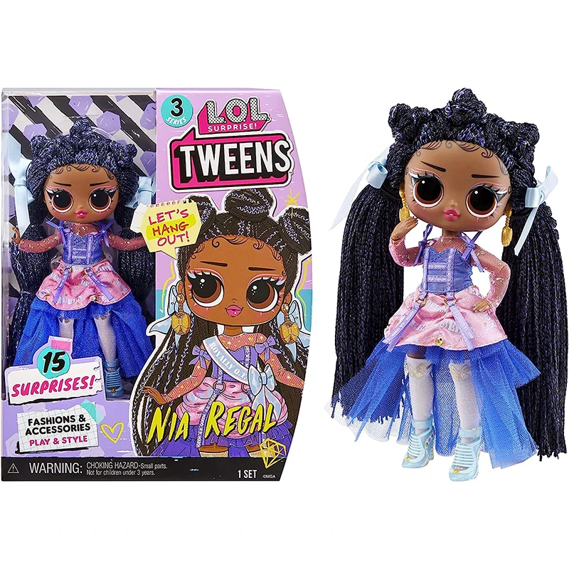 

LOL Surprise! Tweens Series 3 Nia Regal Fashion Doll with 15 Surprises Including Accessories for Play & Style holiday Playset