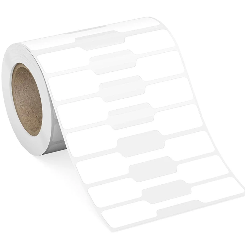 

500 шт. самоклеящиеся ценники для ювелирных изделий, 60 × 12 мм, записываемые пустые этикетки из крафт-бумаги для кольца, ожерелья, цены, розничная торговля ручной работы