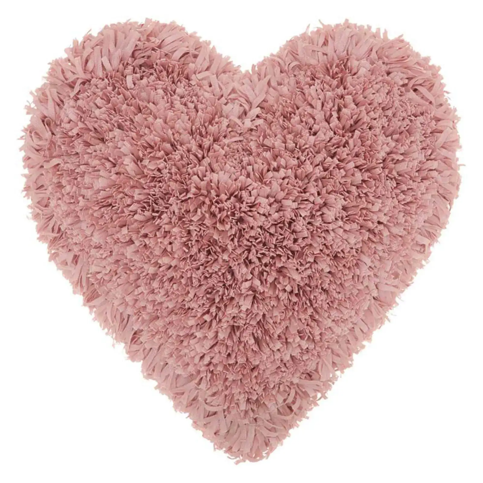 

Frame Heart Shag Decorative Throw Pillow, 18" x 18", Rose