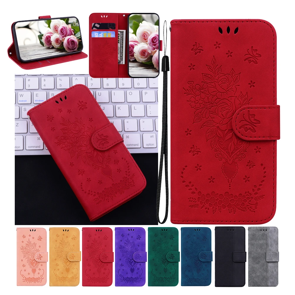 

Floral Wallet Case For Samsung Galaxy A3 A320 A5 2017 A520 A6 A7 A8 A9 J2 Core J3 2016 J310 J330 J4 Plus J5 J530 J6 Phone Cover