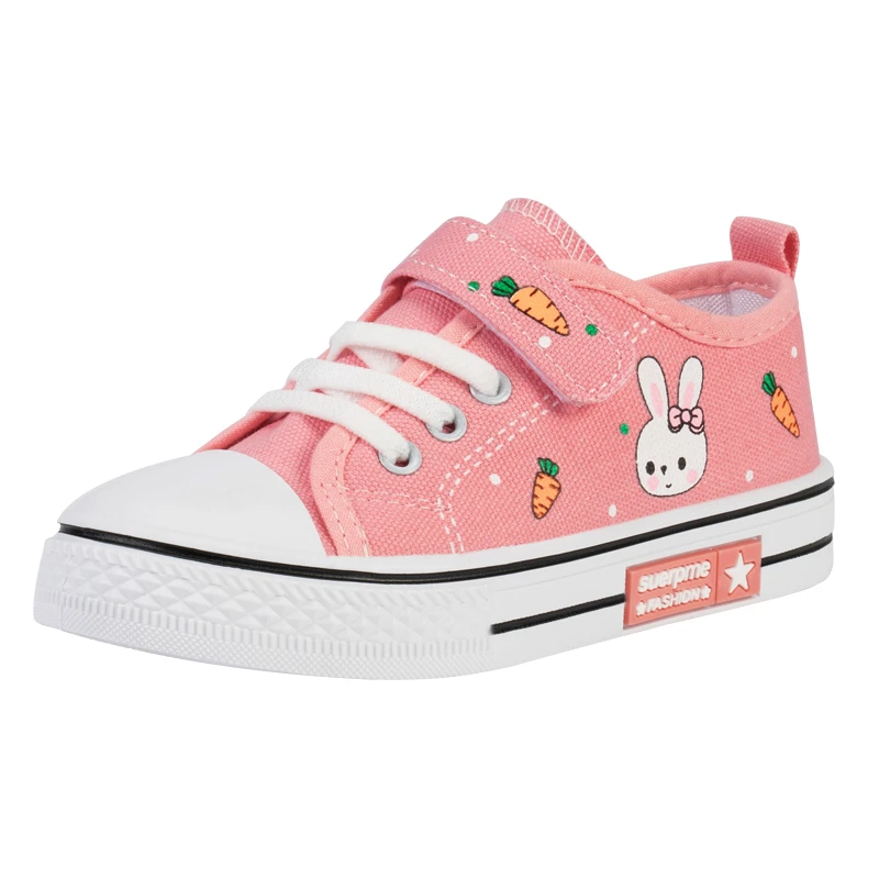 Cute Cartoon Rabbit Flats Children Casual Sneakers 6 To 10 Y
