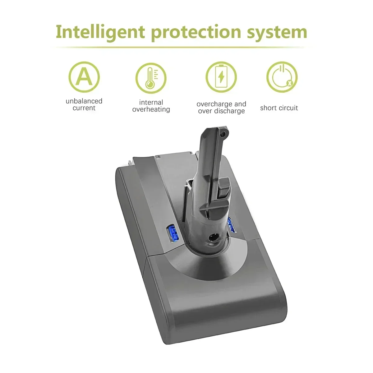 Original 21.6V 6000mah/8000mAh Replacement Battery for Dyson V8 Absolute Handheld Vacuum Cleaner For SV10