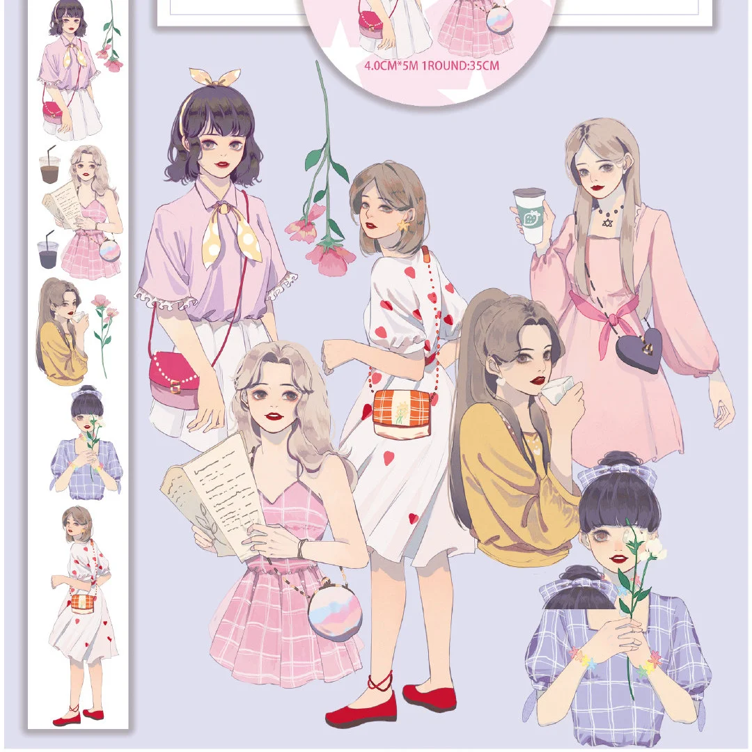 

1 loop summer candy girl cute washi tape 35cm