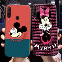 mickey minnie mouse piuto for huawei honor 10x 9x pro lite phone case for honor 8x silicone cover funda coque back black soft