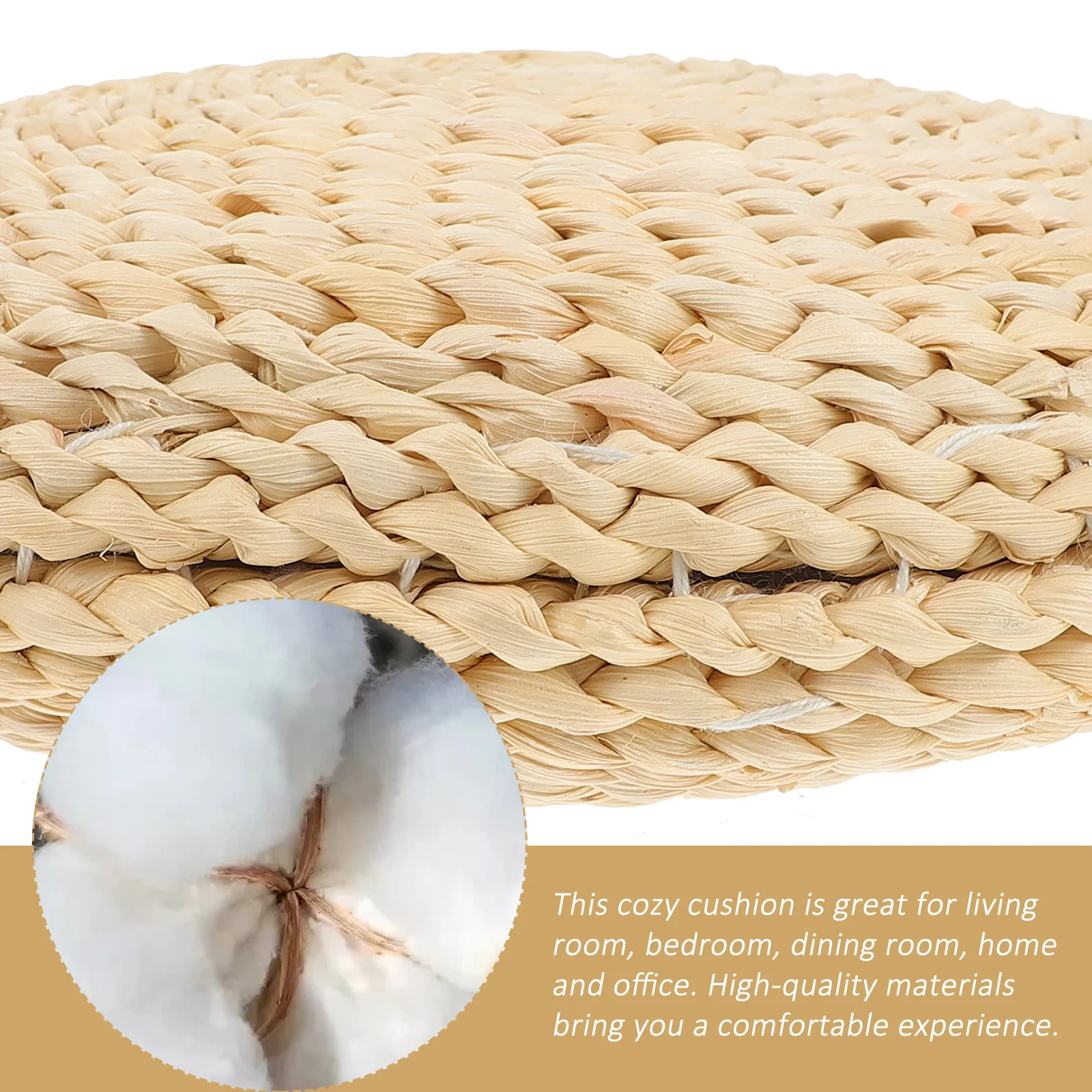 Коврик с плетением соломенная подушка уличные подушки для сидений круглая