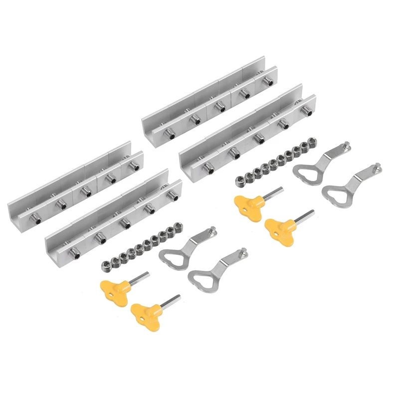 

20PCS Adjustable Sliding Window Locks Stop Aluminum Alloy Door Frame Security Lock Child Window Locks
