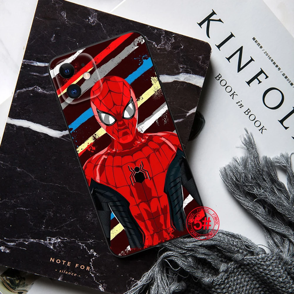Мягкий чехол с мотивом Человек-паук для Samsung J2 Prime J4 Core J5 J6 Plus J7 Pro J8 S7 Edge S8 Note 8 9 10 Lite 20