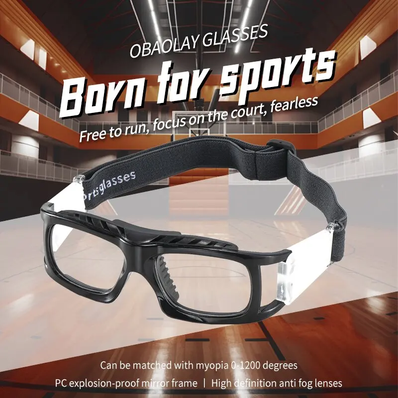 OBAOLAY прочные спортивные очки для футбола по рецепту полная оправа баскетбола