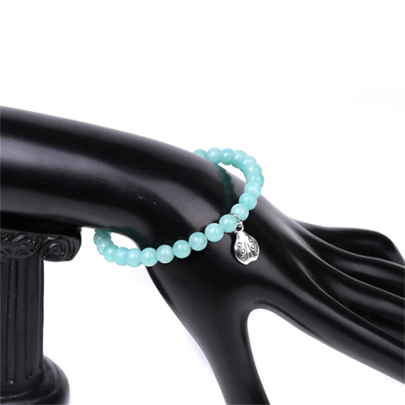 Женский и мужской браслет с подвеской божья коровка