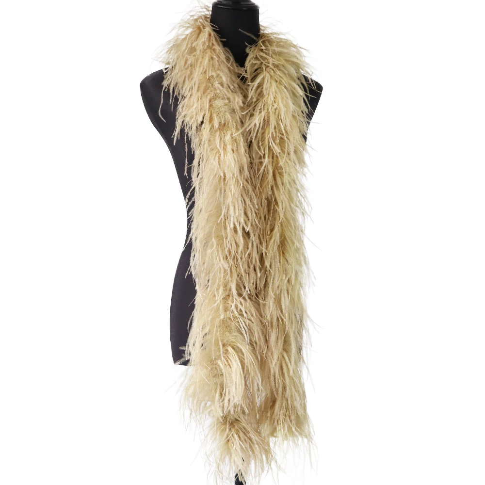 

4 pieces 3ply ostrich feathers boa
