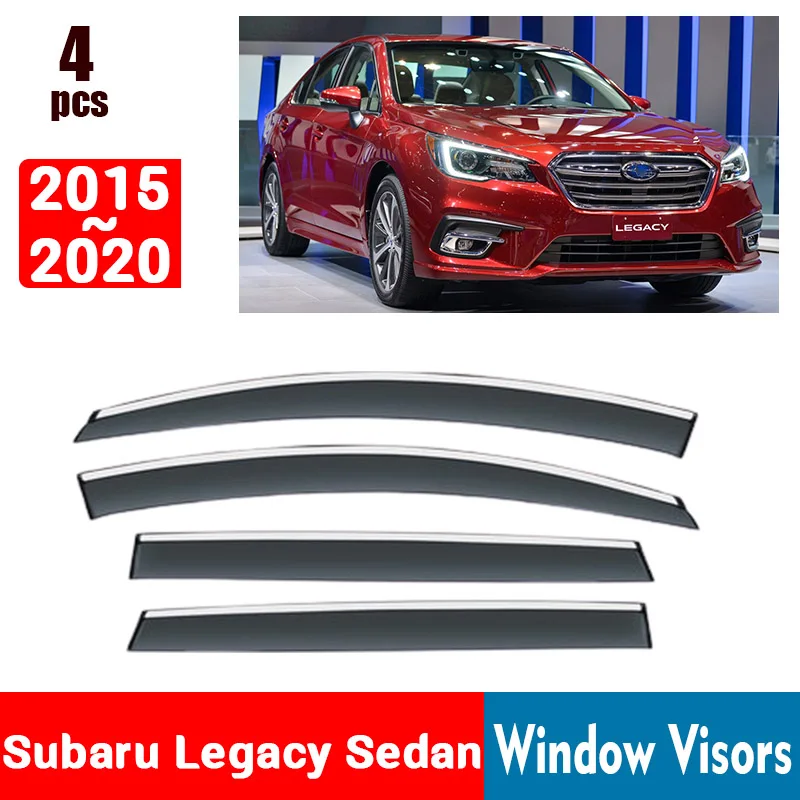 FOR Subaru Legacy Sedan 2015-2020 Window Visors Rain Guard Windows Rain Cover Deflector Awning Shield Vent Guard Shade Cover