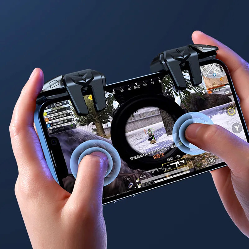 G21 Mobile Phone Game Trigger for PUBG Gaming Controller Aim Shooting L1 R1 Alloy Key Button IPhone Android Gamepad Joystick |