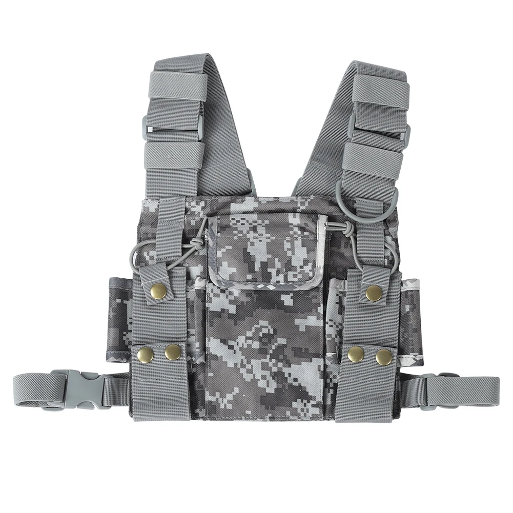 

Chest Harness Front Pack Pouch Holster Carry Case for Baofeng UV‑5R/UV‑82/GT‑3