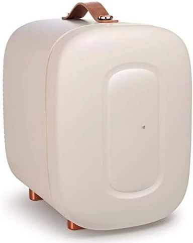 

Mini Fridge, Professional Skincare Fridge, Mini Cosmetics Makeup Fridge, Compact Fridge 5 Liter (Cream White, 5L)