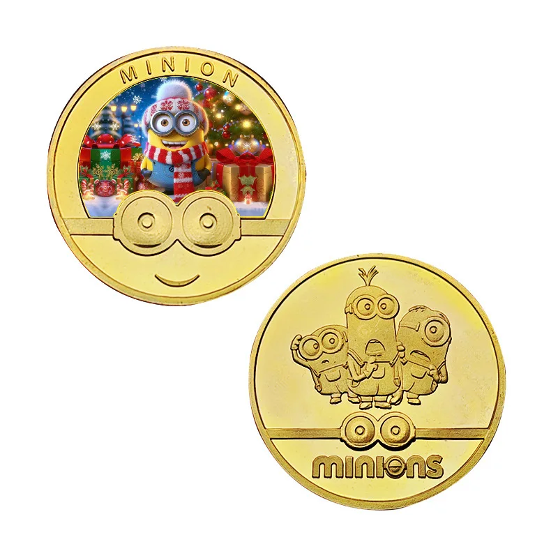 

Коллекционная позолоченная монета MINISO с Миньоном