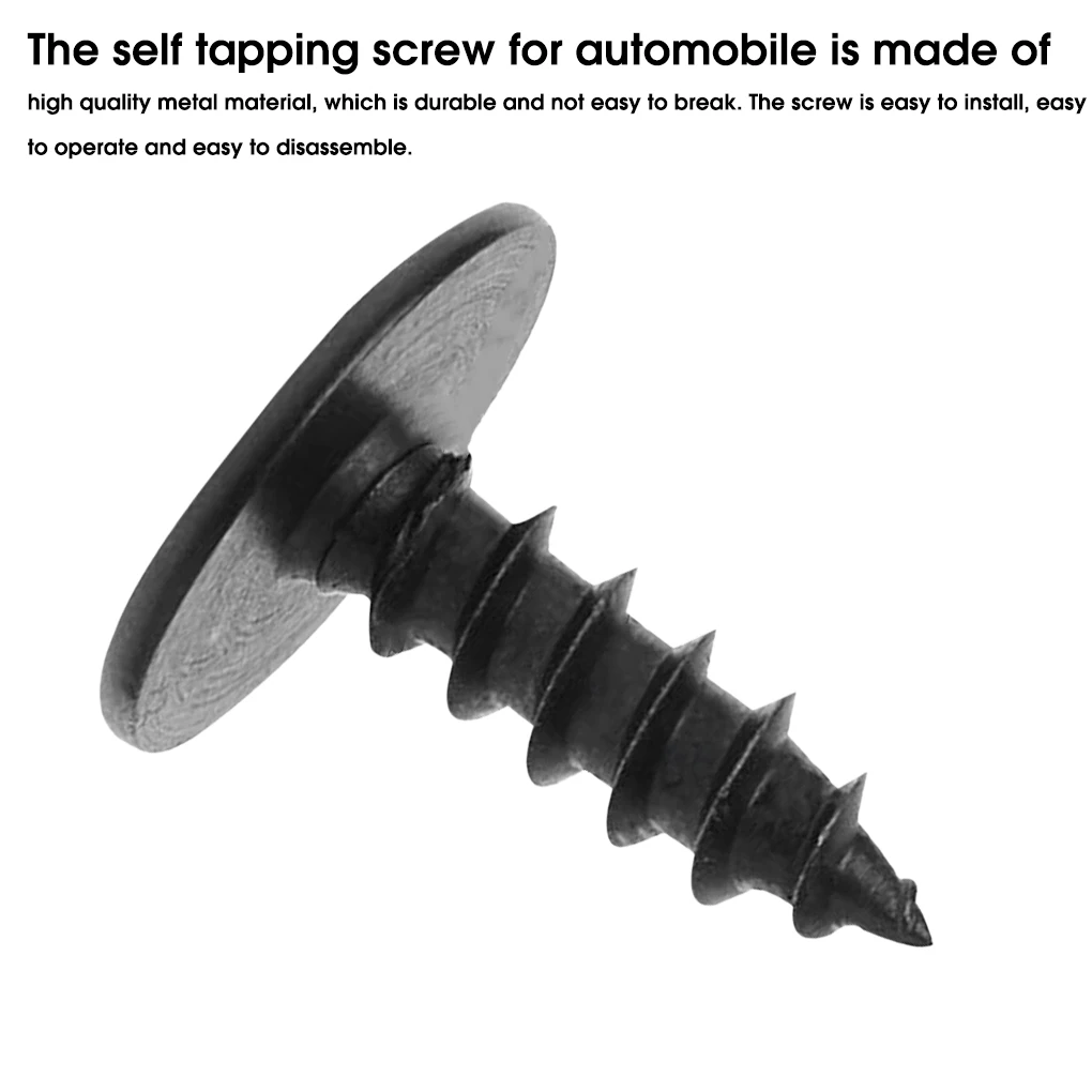 30 Pieces Self Tapping Screws Hex Washer Car Clips Front Wheel License Plate Mud Guard Screw Replacement for Q5 Q7 A1  5