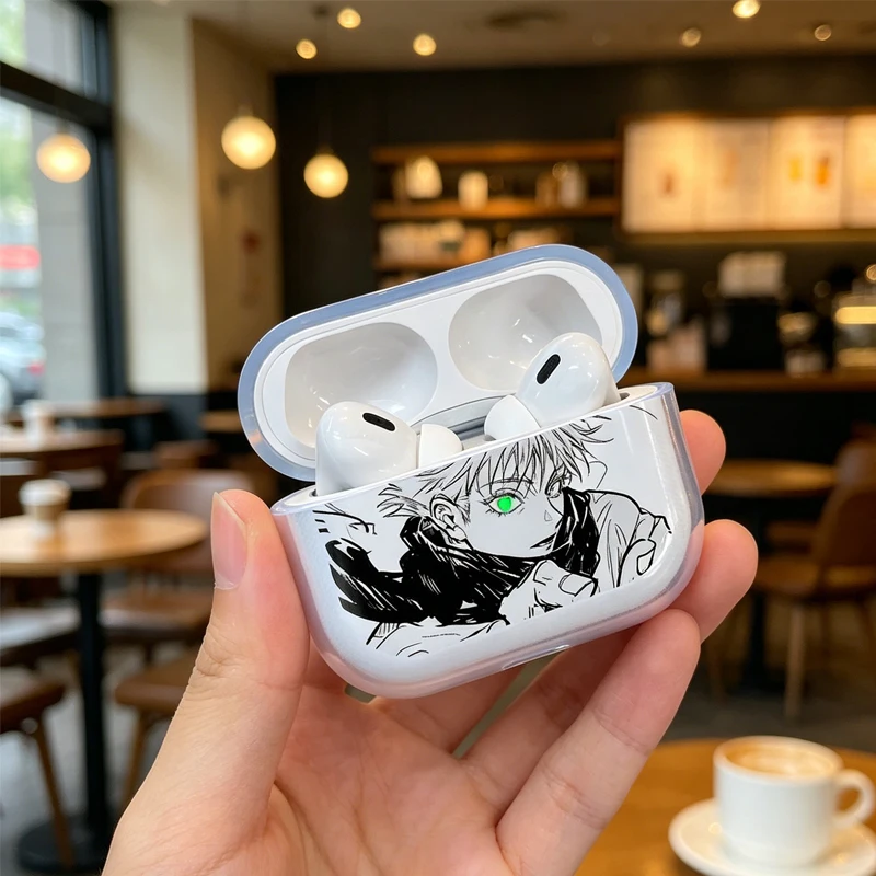 Чехол для наушников Japan Anime Jujutsu Kaisen GojoSatoru для AirPods 4, 3, 1, 2 Gen, защитный чехол для AirPods Pro3 Pro (art.: 3920da4e3b1ef) - 3920da4e3b1ef