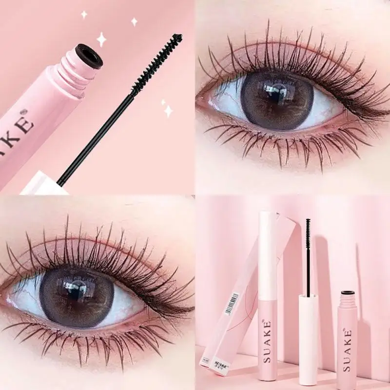 

Silk Fiber Mascara Lengthening Black 3D Suake Su An Ke Ultra-fine Small Brush Head Potential Curling Mascara Makeup Comestics