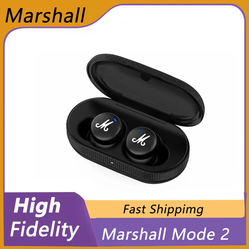 

Беспроводная Bluetooth-гарнитура Marshall MODE II, спортивные музыкальные наушники-вкладыши, водонепроницаемая гарнитура 2-го поколения