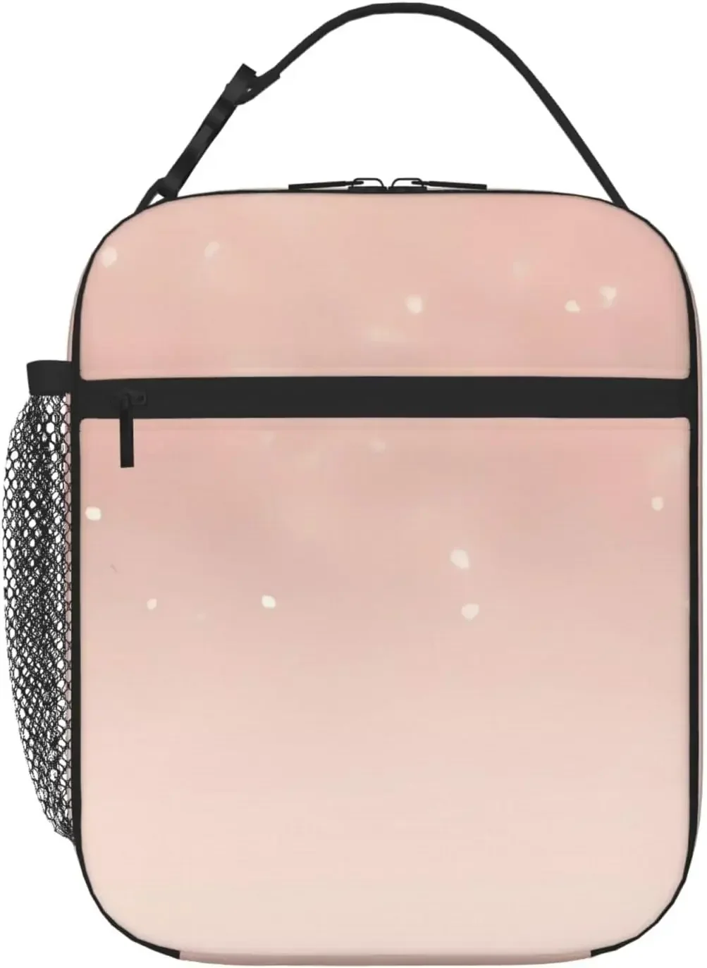 Розовая Золотая сумка для ланча с обоями женщин и мужчин изолированный