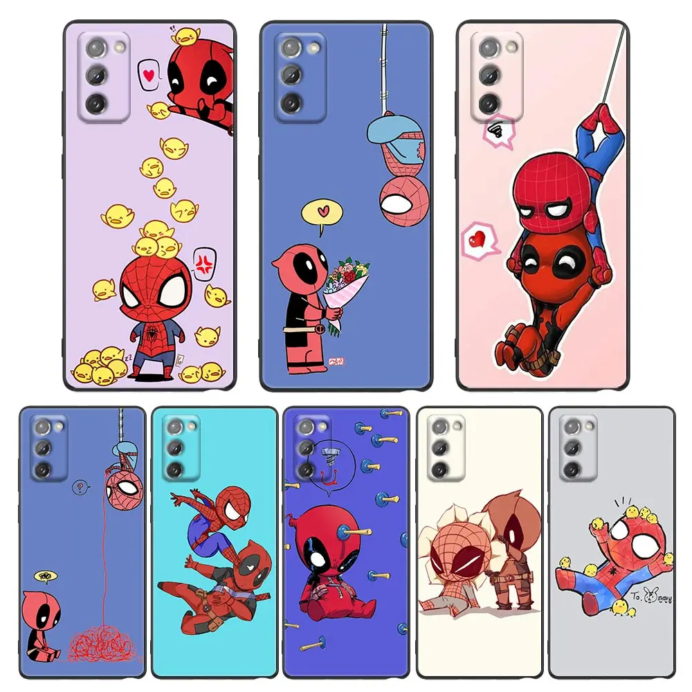 

Case For Samsung NOTE 20 10 9 Ultra Lite M32 M31 M30 M30S 5G 2018 J8 J6 Pro Plus Prime Case Marvel The Avengers Spider Lron Man