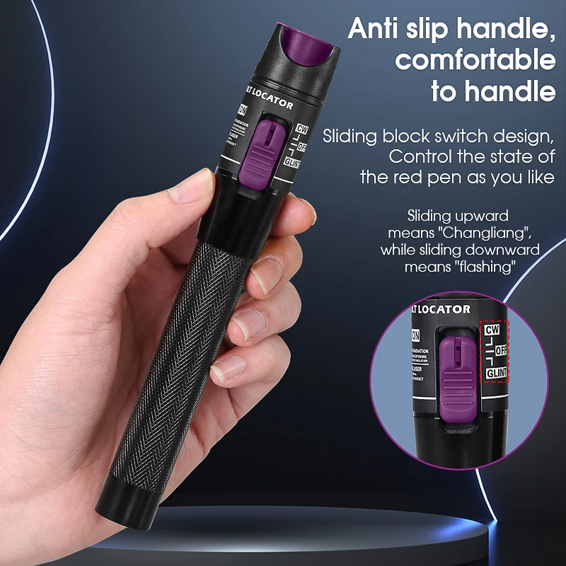 COMPTYCO FTTH Fiber Optic Cable Tester Pen 1/10/20/30/50mw Visual Fault Locator SC/FC/ST 2.5mm Interface VFL 5-50Km Range