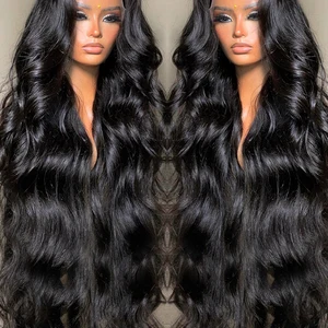 Imported 360 Full Hd Lace 30 32 Inch Bone Body Human Hair Lace Frontal Wigs For Women Brazilian Pre Plucked 1