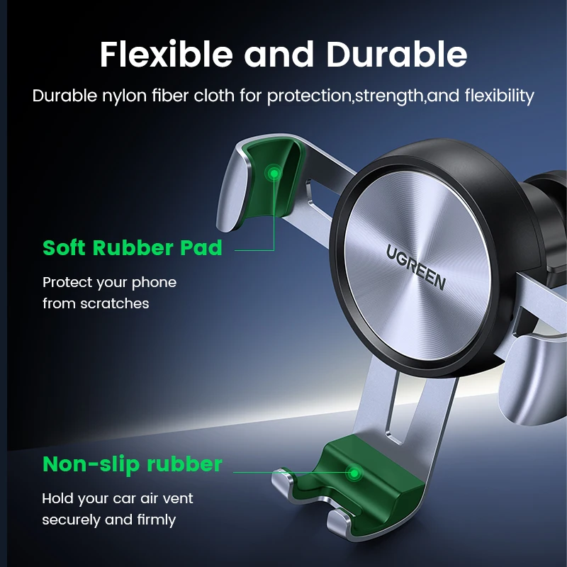 Ugreen Car Phone Holder for Mobile Smartphone Support In Car Cell Phone Stand for iPhone 13 Auto Vent Mount Gravity Holder Stand