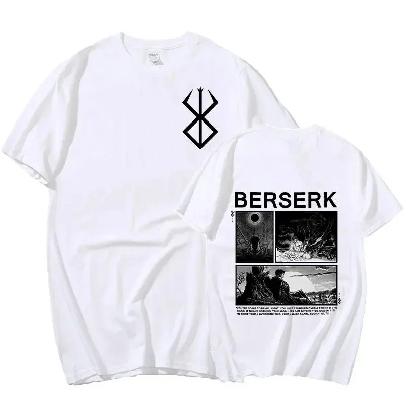 Футболка мужская двусторонняя с принтом модная рубашка рисунком манга меча