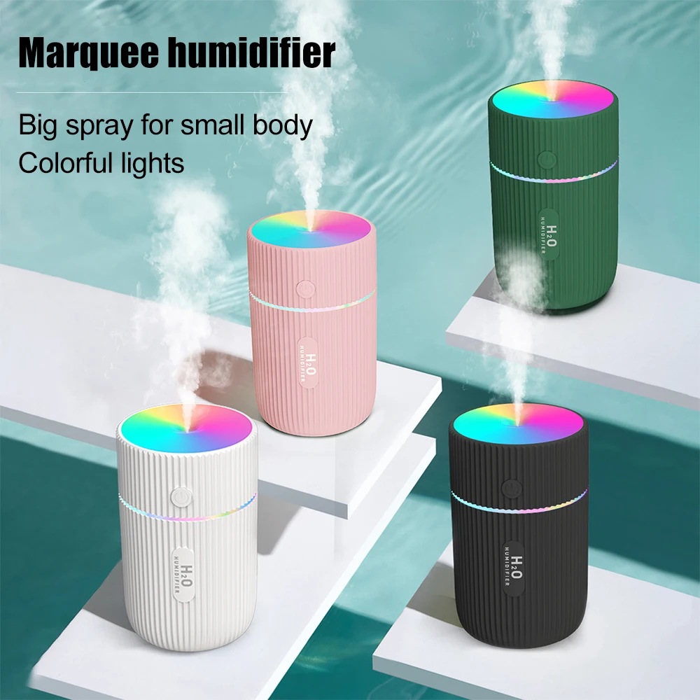 

Portable Air Humidifier for Home Car USB Cool Mist Sprayer Led Night Light Purifier Mini Aroma Oil Ultrasonic Diffuser 220ml