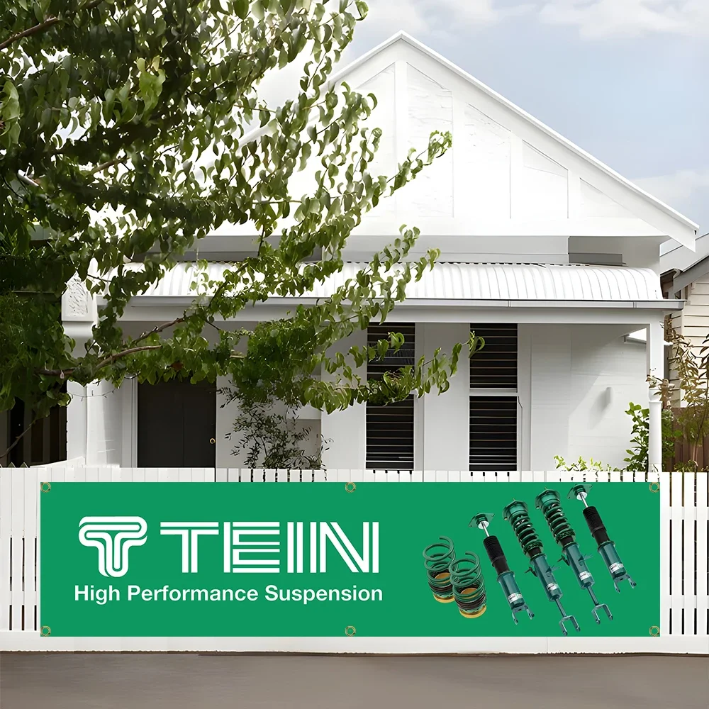 Фото 60X240 см Teins Racing Car Banner Автозапчасти Флаг Полиэстер Печатный Гобелен для гаража или уличного украшения №4