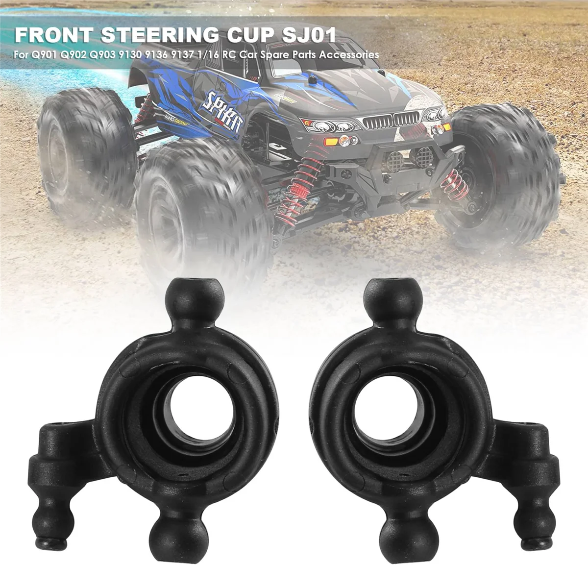 2 шт. передний рулевой стакан SJ01 для Xinlehong Hosim Q901 Q902 Q903 9130 9136 9137 1/16 RC автомобильные