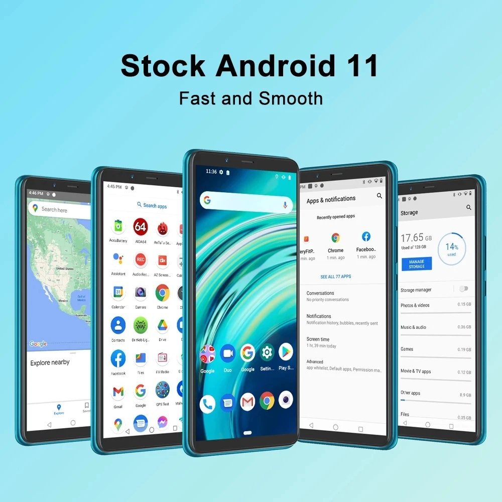 Cubot Note 9 Smartphone Android 11 Dual SIM 3GB+32GB Telephone Triple  Camera 5.99
