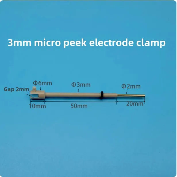 

Миниатюрный платиновый электродный зажим PEEK 6 мм