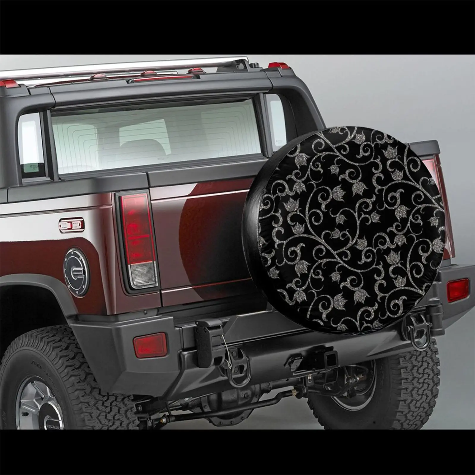 

3d Custom Print Plant Flowers Sunflower Rose Flower Universal Fits Most Cars Wheel Cover Automobiles Tire Accessories