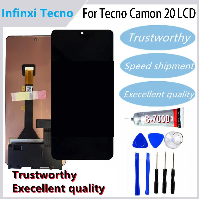 ЖК-дисплей для Tecno Camon 20 Pro CK6n CK7n CK8n CK9n X678B X6710