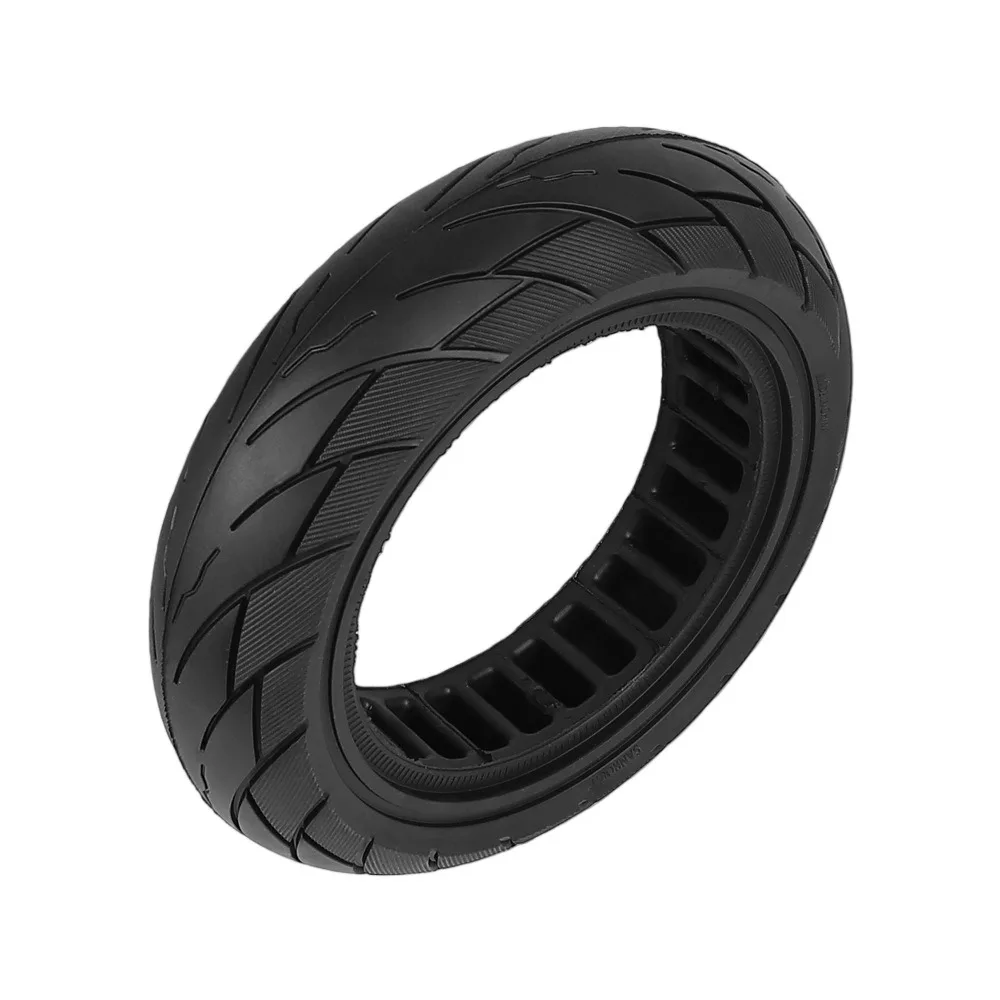Фото Цельная шина 10X2.5 подходит для электросамокатов Kugoo M4/M4 Pro, антипрокольная и взрывозащищённая шина с сотовой структурой. №4