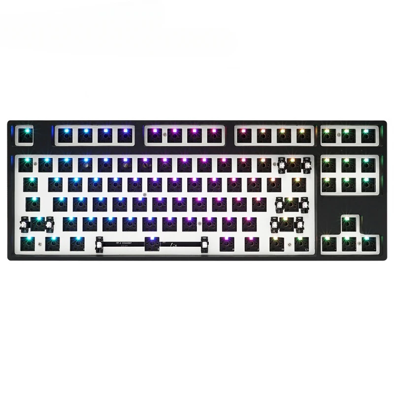 _ Полезная GK87 GK87S 87 клавиш 80% TKL пользовательский Rgb переключатель светодиодов Горячая замена набор механической игровой клавиатуры