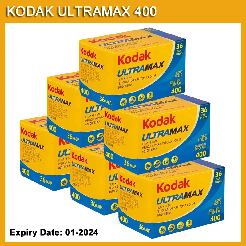 KODAK UltraMax 400 Color Print 135-36 35mm Film 36 Exposure per Roll Fit For M35 / M38 Camera (Expiration Date: 01-2024) | Электроника