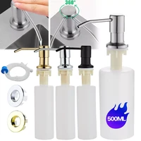 300ml kitchen sink soap dispenser black abs dispenser detergent liquid soap lotion dispensers stainless steel head