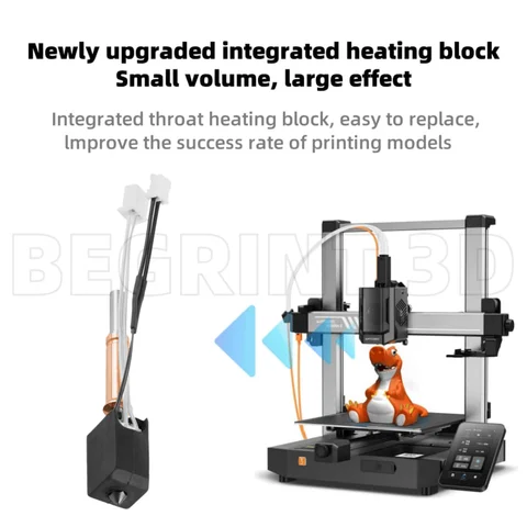 Модернизированный комплект Hotend для Anycubic Kobra 3 Bi, металлическая нагревательная трубка с термозащитой Hot End 24 В 60 Вт для Anycubic Kobra 3 Combo
