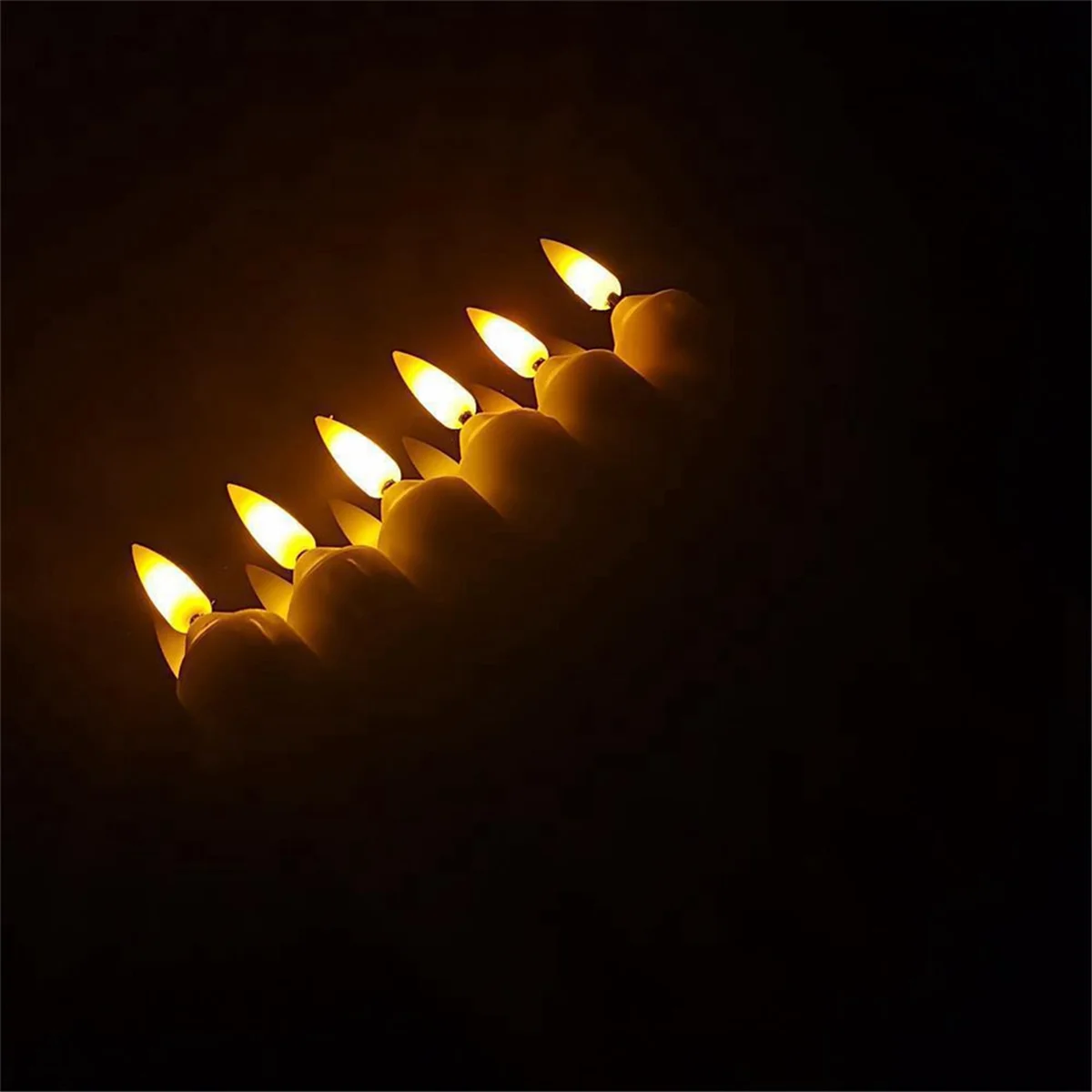 Имитация слезы Электронная свеча Φ 12 шт./коробка желтая вспышка 2 0x15 5 см