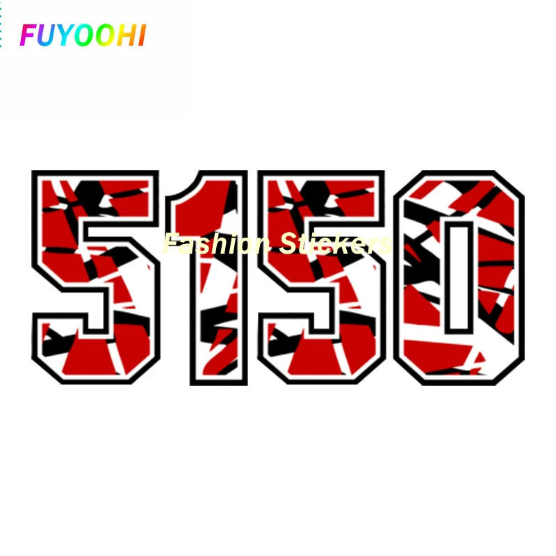 

Наклейки FUYOOHI Play для 5150 EVH, полосатая наклейка на автомобиль, водонепроницаемый стикер