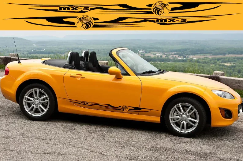 

Stripe Decal Graphic stickers Kit Compatible with MX-5